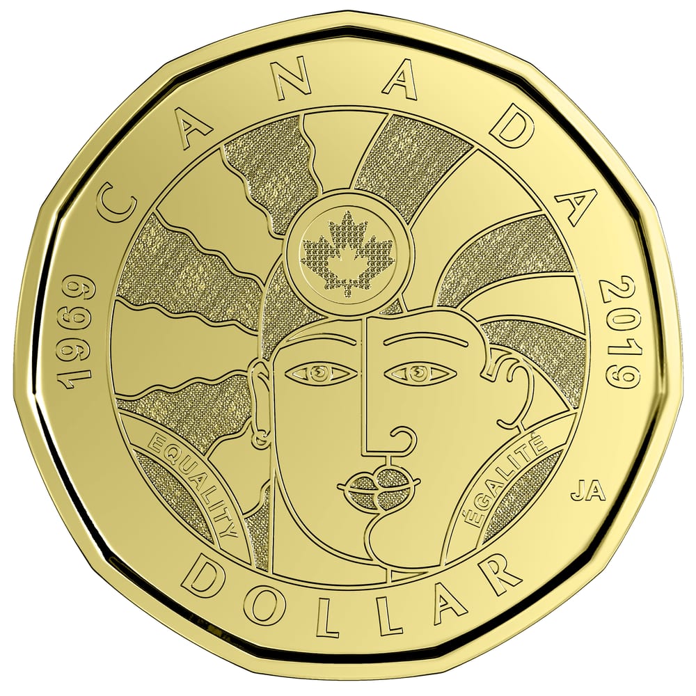2019 1 Canadian Circulation Coin EQUALITY EMBARGO REV