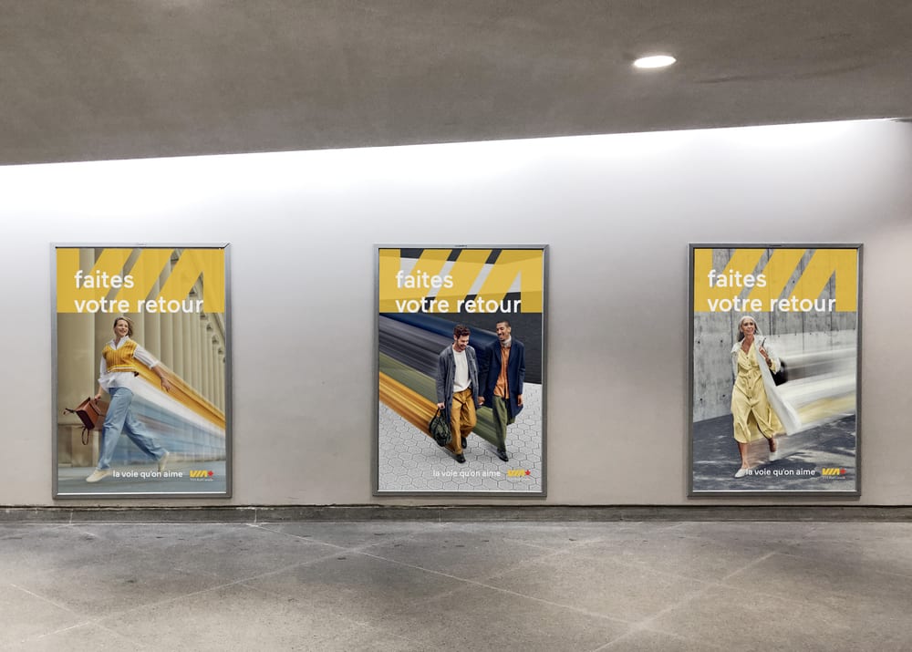 4b Cossette VIA Rail affichage
