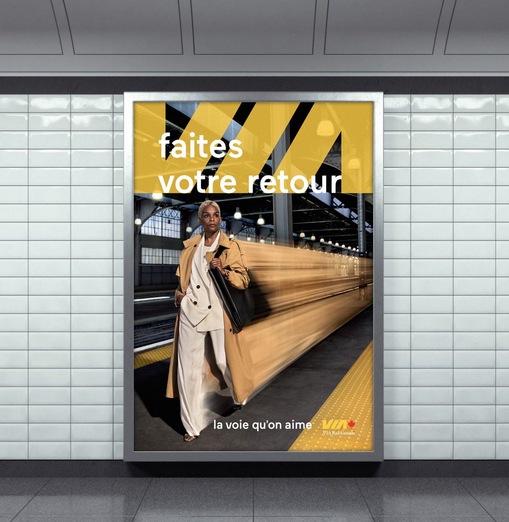 4d Cossette VIA Rail affichage