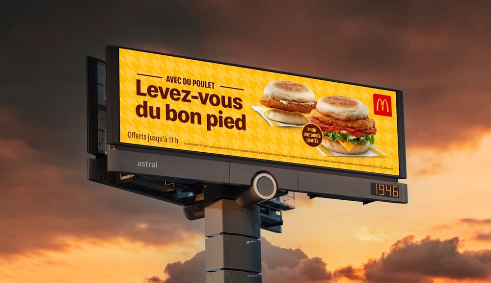 4 Mc Donalds Canada Cossette Affichage