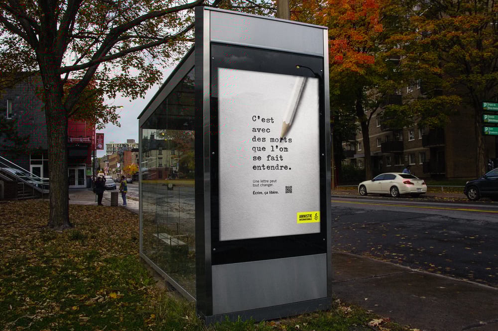 5 Amnistie internationale x Cossette Abribus